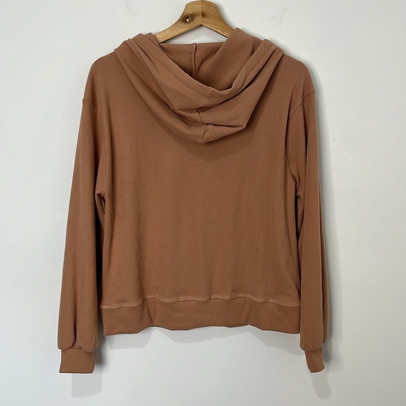 Allie Rose Loungewear Matching Set Women's Size Small Pink Ribbed Hoodie Pants - Picture 5 of 16